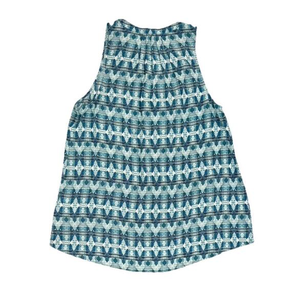 Joie Women's Geometric Sleeveless Silk Blouse Size Medium - Picture 2 of 5